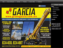 Tablet Screenshot of gruasgarcia.com.mx